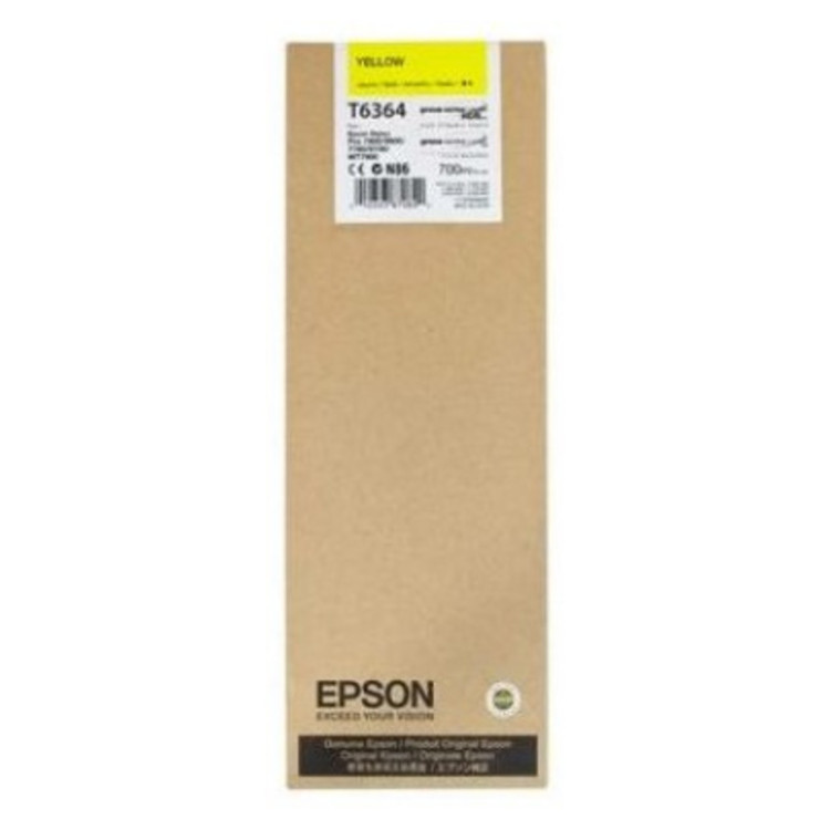 Картридж EPSON T6364 Stylus Pro 7700 7890 7900 9700 9890 9900 (Yellow) 700ml