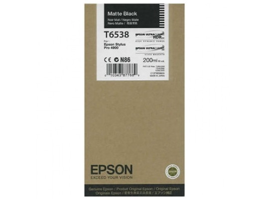 Картридж EPSON T6538 Stylus Pro 4900 (Matte Black) 200ml