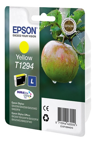 Картридж EPSON T1294 для Stylus SX420W/B42/BX305F/BX320FW/BX525WD/WF-7015/7515/7525 (Yellow) Картридж EPSON T1294 для Stylus SX420W/B42/BX305F/BX320FW/BX525WD/WF-7015/7515/7525 (Yellow)