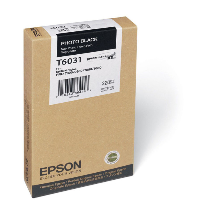 Картридж EPSON T6031 Stylus Pro 7800 9800 7880 9880 (Photo Black) 220ml