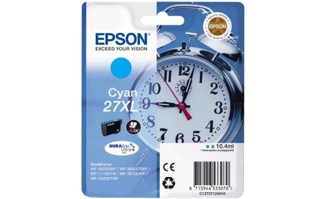 Картридж Epson C13T27124020 (27XL) для WorkForce WF-7110 WF-7610 WF-7620 (голубой)
