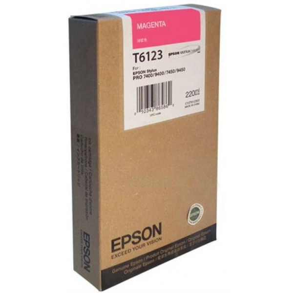 Картридж EPSON T6123 Stylus Pro 7400/7450/9400/9450 (Magenta) 220ml