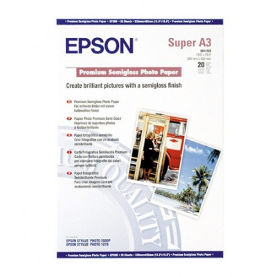 Бумага EPSON Premium Semigloss Photo Paper 20л./A3+ Бумага EPSON Premium Semigloss Photo Paper 20л./A3+