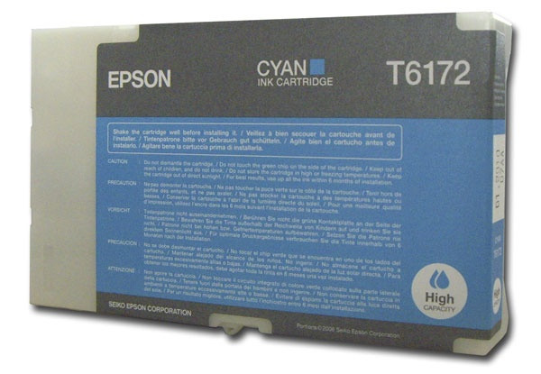 Картридж EPSON T6172 для B500/B510 (Cyan) повышенной емкости