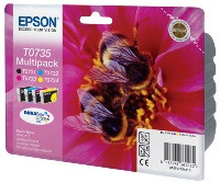 Набор картриджей Epson для Stylus C110 CX3900 4900 5900 7300 8300 9300 TX200 TX410 TX550 TX600