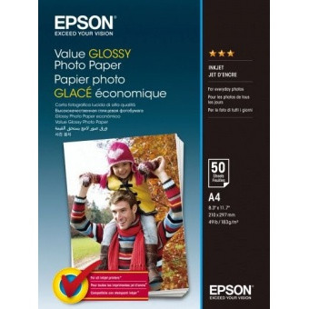 Бумага EPSON Value Glossy Photo Paper 20л./A4
