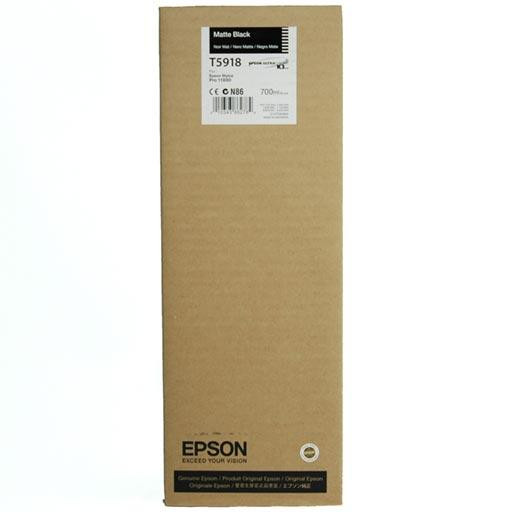 Картридж EPSON (T5918) для плоттера Stylus Pro 11880 (Matte Black) 700ml