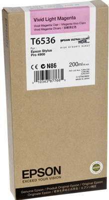 Картридж EPSON T6536 Stylus Pro 4900 (Vivid Light Magenta) 200ml