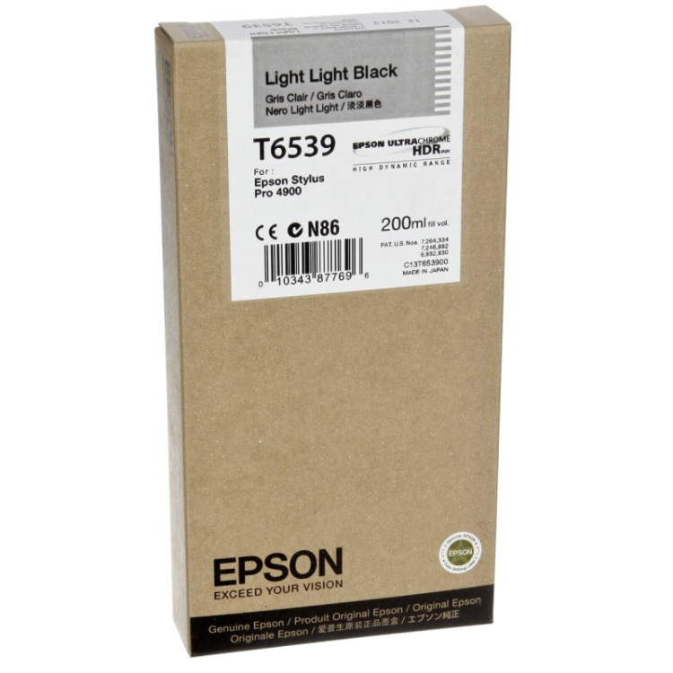 Картридж EPSON T6539 Stylus Pro 4900 (Light Light Black) 200ml
