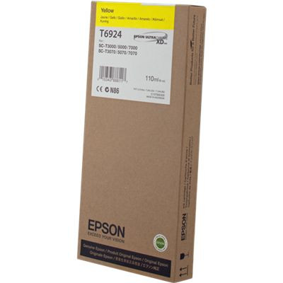 Картридж EPSON T6924 Yellow 110мл для T3200 T5200 T7200 T3000 T5000 T7000