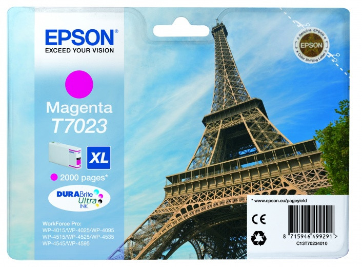 Картридж EPSON (T7023) XL WorkForce Pro WP4015/WP4025/WP4095/WP4515/WP4525/4535/4545/4595 (Magenta) Картридж EPSON (T7023) XL WorkForce Pro WP4015/WP4025/WP4095/WP4515/WP4525/4535/4545/4595 (Magenta)