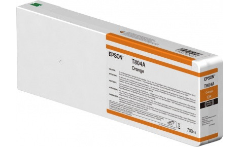 Картридж EPSON T804A для SureColor SC-P7000 P7000V P9000 P9000V (Orange) 700мл