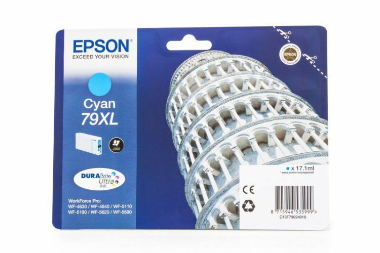 Картридж  EPSON (T7902) XL WorkForce Pro WP-5110DW/5620DWF (Cyan)