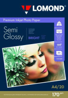 Бумага LOMOND Premium Photo Paper SemiGlossy (полуглянцевая) 170г/м2/20л/A4