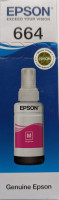 Чернила EPSON T6643 (Magenta), 70мл для EPSON L132 L312 L210 L222 L355 L362 L366 L486 L566 L1300 L3050 L3070 L1455
