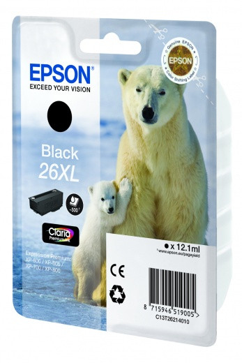Картридж EPSON C13T26214012 (26XL) для Expression Premium XP-700 XP-710 XP-800 XP-820 (Black)