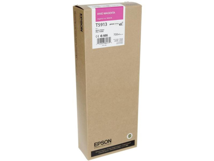 Картридж EPSON (T5913) для плоттера Stylus Pro 11880 (Vivid Magenta) 700ml