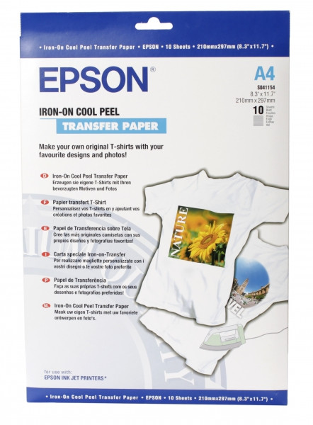 Бумага EPSON Iron-on Peel Transfer Paper 10л./A4