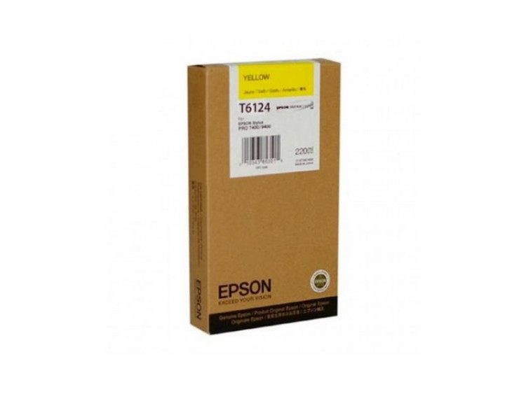 Картридж EPSON T6124 Stylus Pro 7400 7450 9400 9450 (Yellow) 220ml